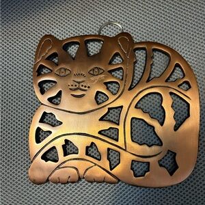 Copper Cat Trivet